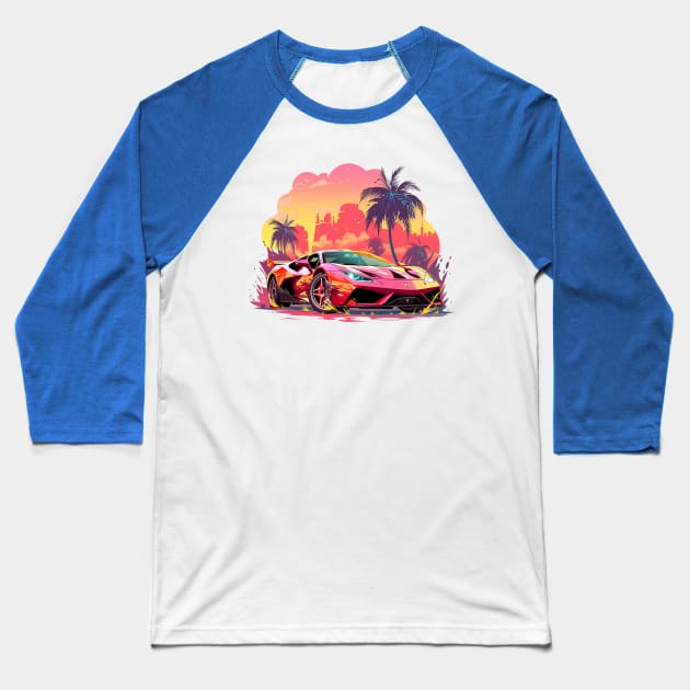 supercar Baseball T-Shirt by enzo studios